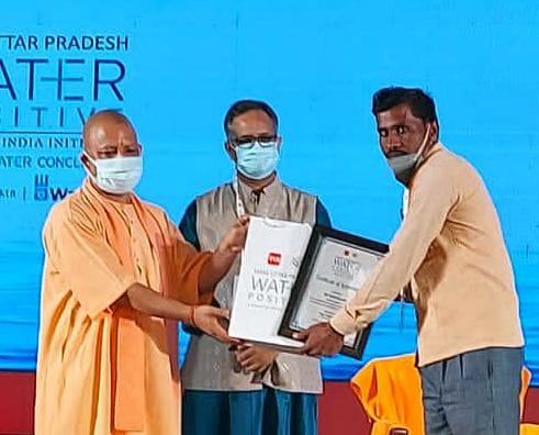 Honored by CM for conserving water