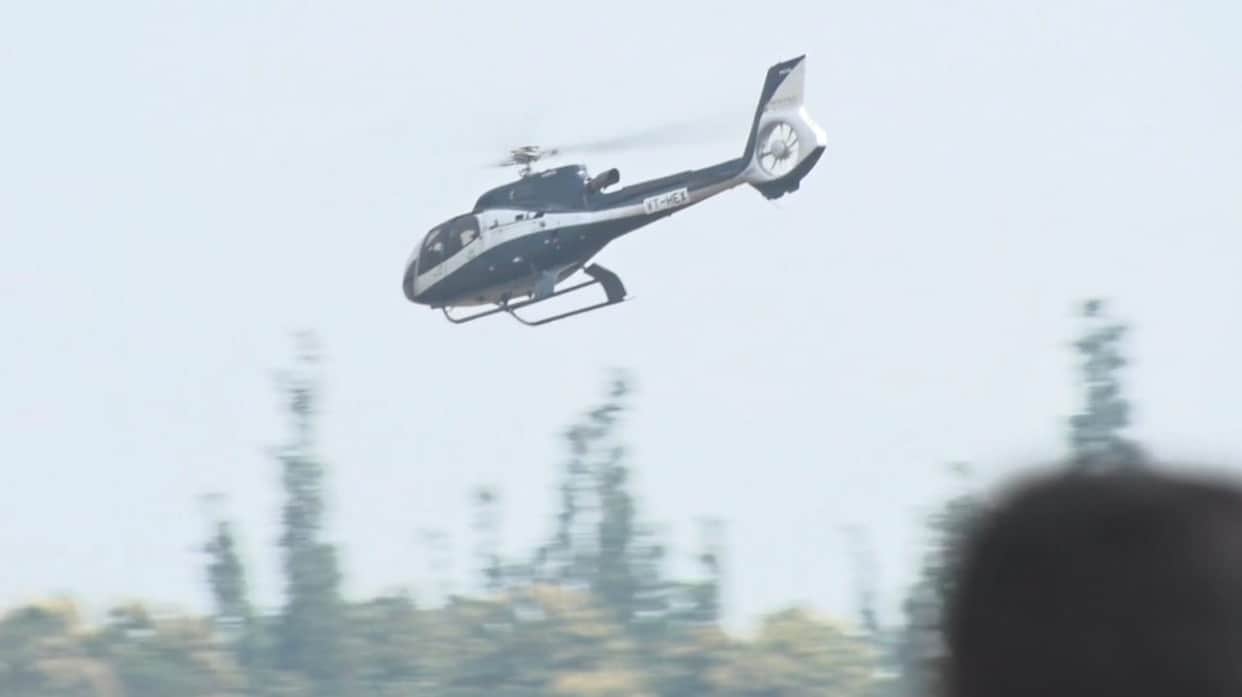 Joshimath Is Sinking Helicopter made five rounds over Joshimath city Uttarakhand news in hindi