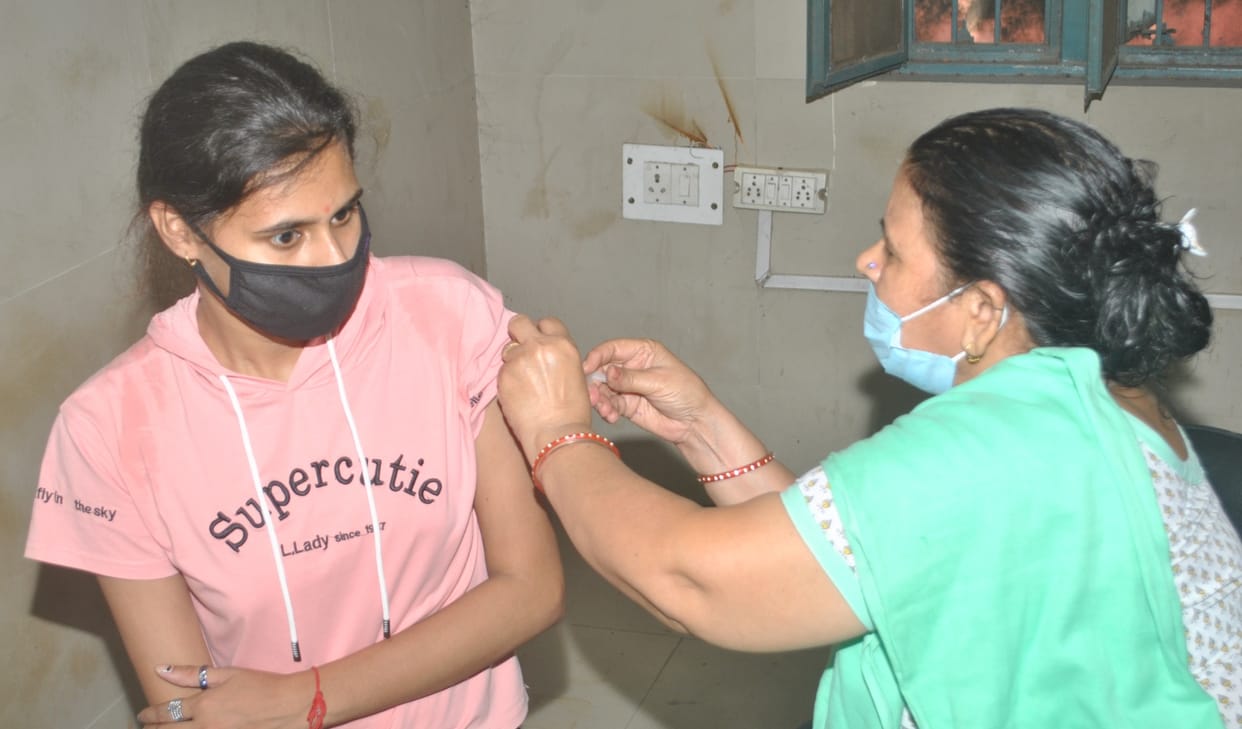 53.35% vaccination done in mega camp