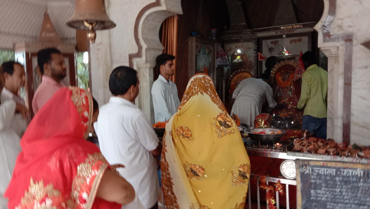 Worship of Maa Shailputri on the first day of Navratri