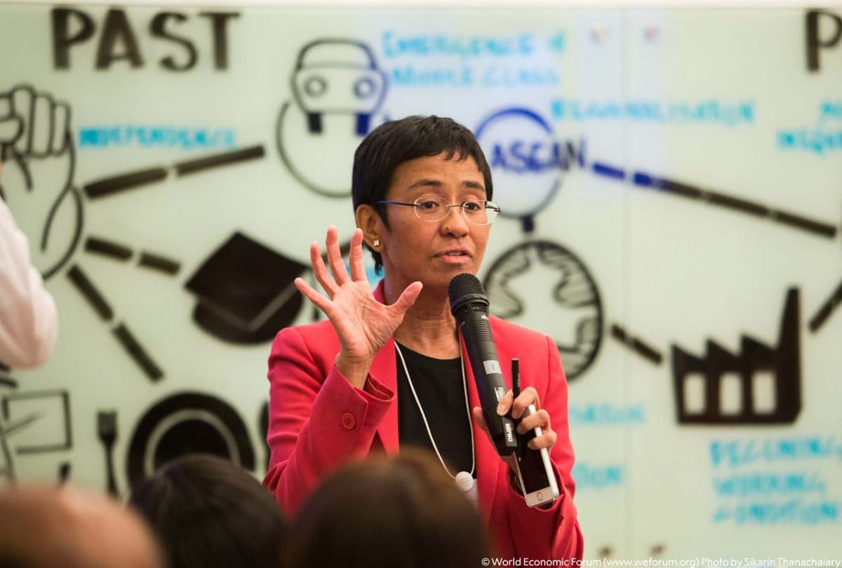Nobel Peace Prize 2021 Winner Maria Ressa speaks on Journalism and Tyrants in Democracy news and updates