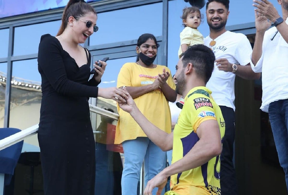 Ms Dhoni changed the plan of deepak chahar to propose his girlfriend on Playoffs