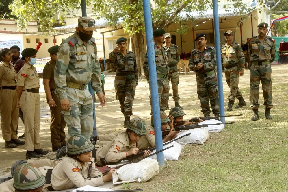 Group Commander inspects NCC camp in Varanasi