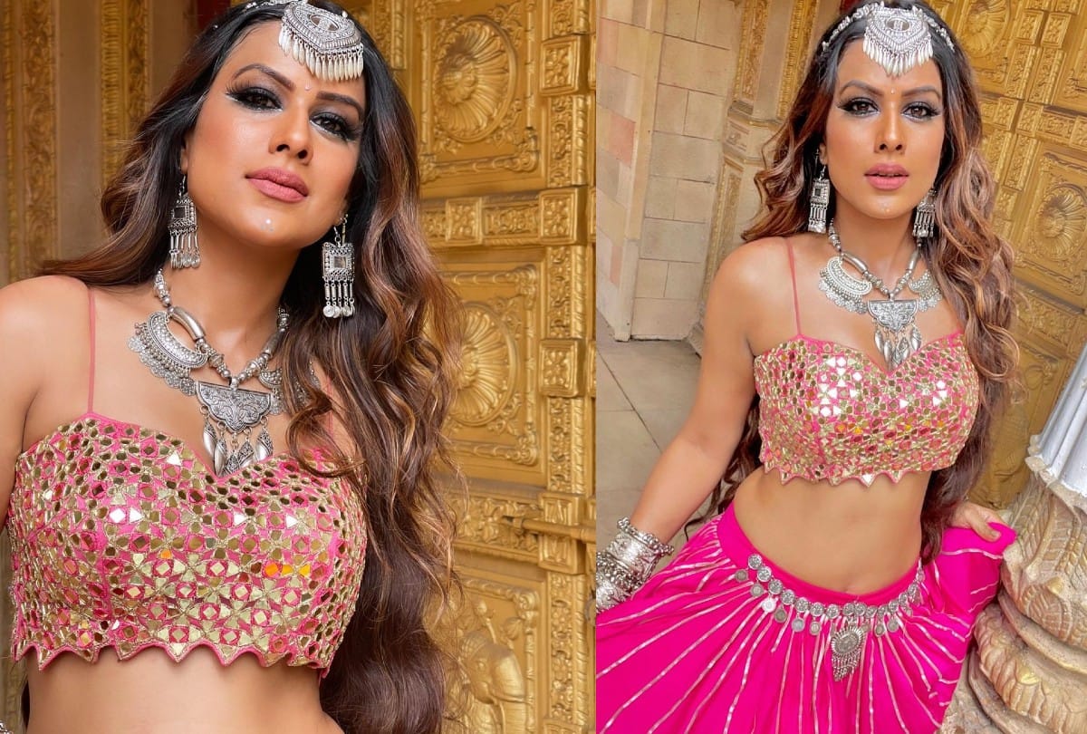 navratri 2021 Nia Sharma Garba look goes viral Check out photos