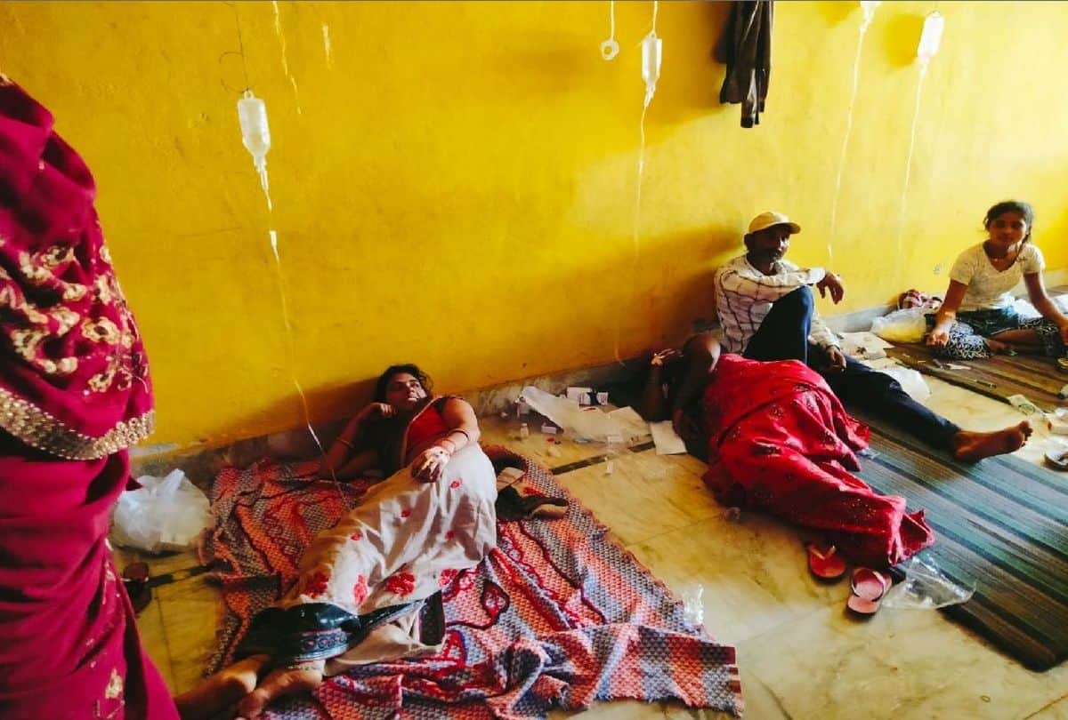 Viral Fever Treatment Given By Doctors To Patients At Mattress