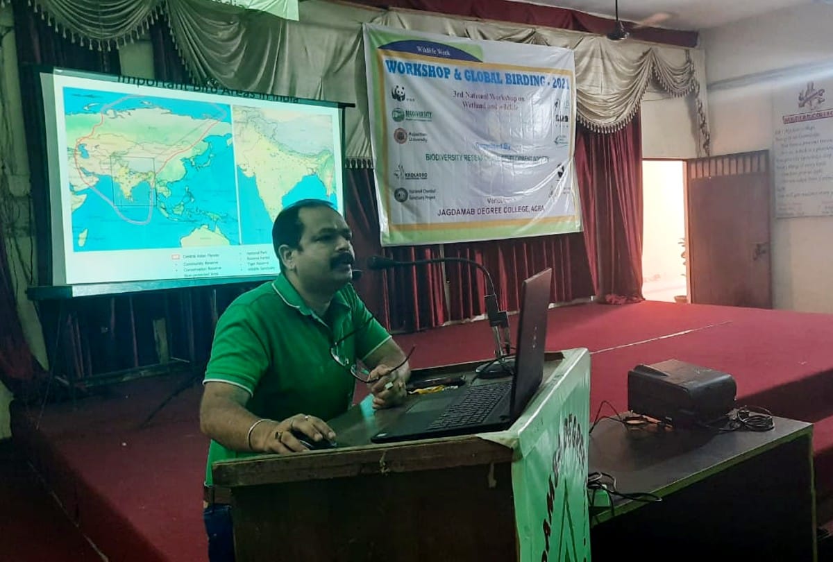 scientist says not only wildlife but also human life depends on wetlands in agra