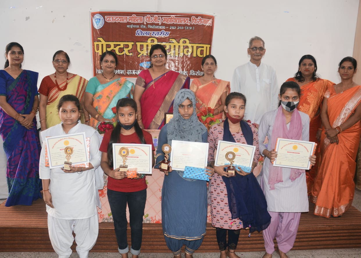 Sumayla was the first in the district level poster competition