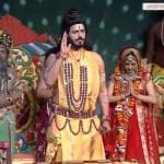 भगवान पशुराम का अभिनय करते सांसद रवि किशन।