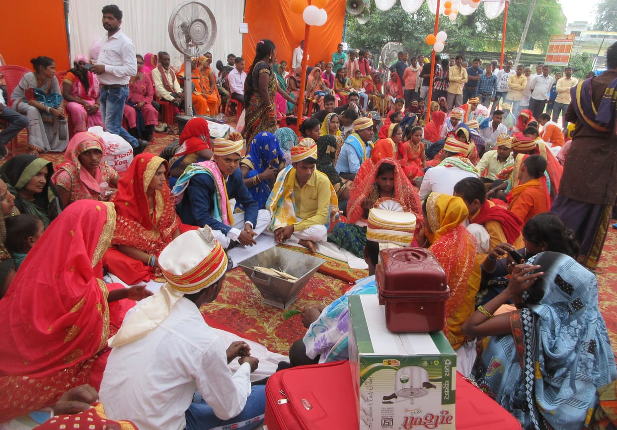 82 couples became humsafar in the Chief Minister's mass marriage ceremony