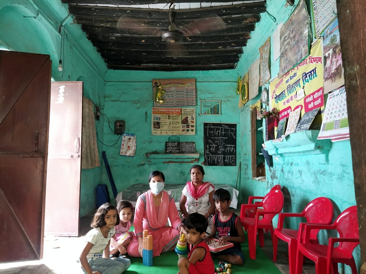 Childhood is growing up in Anganwadi centers with links