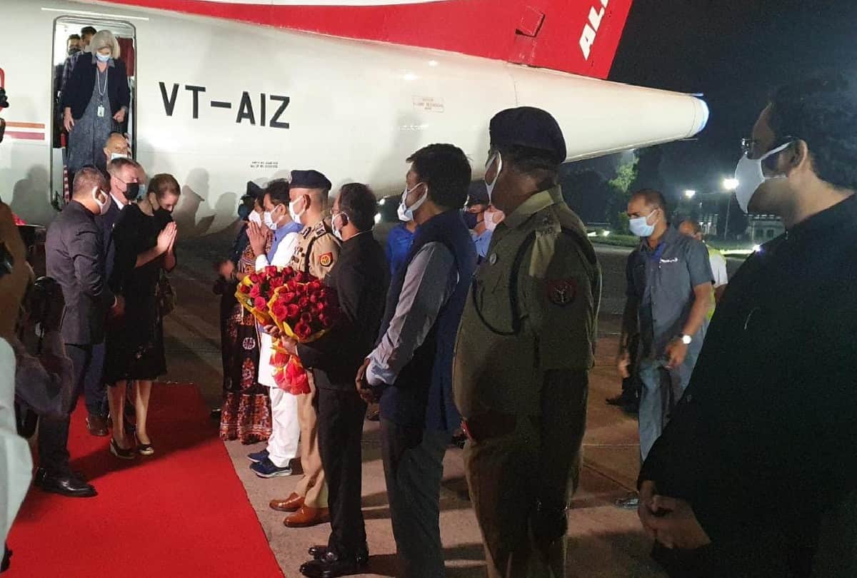 Denmark PM Mette Frederiksen India Visits: Denmark PM reach agra for Taj Mahal Visits