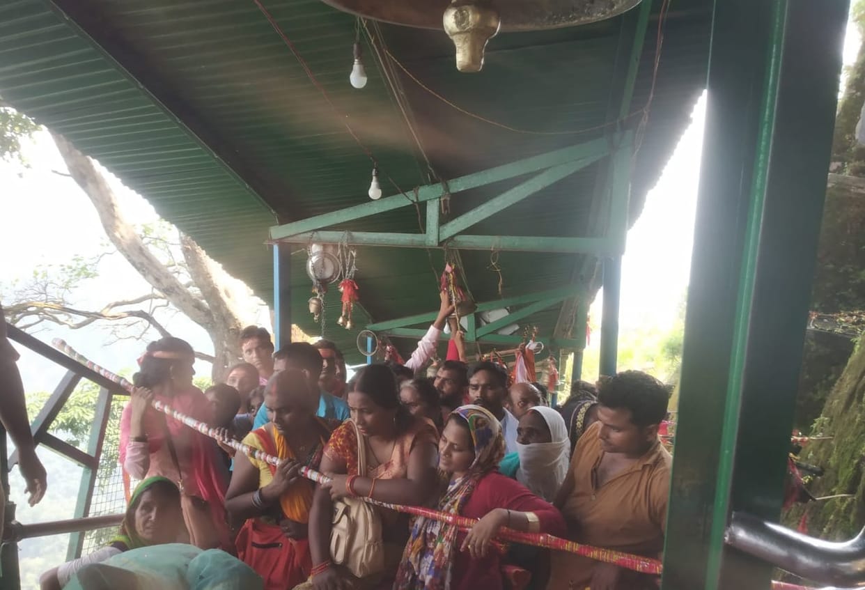Crowd in Poornagiri Temple
