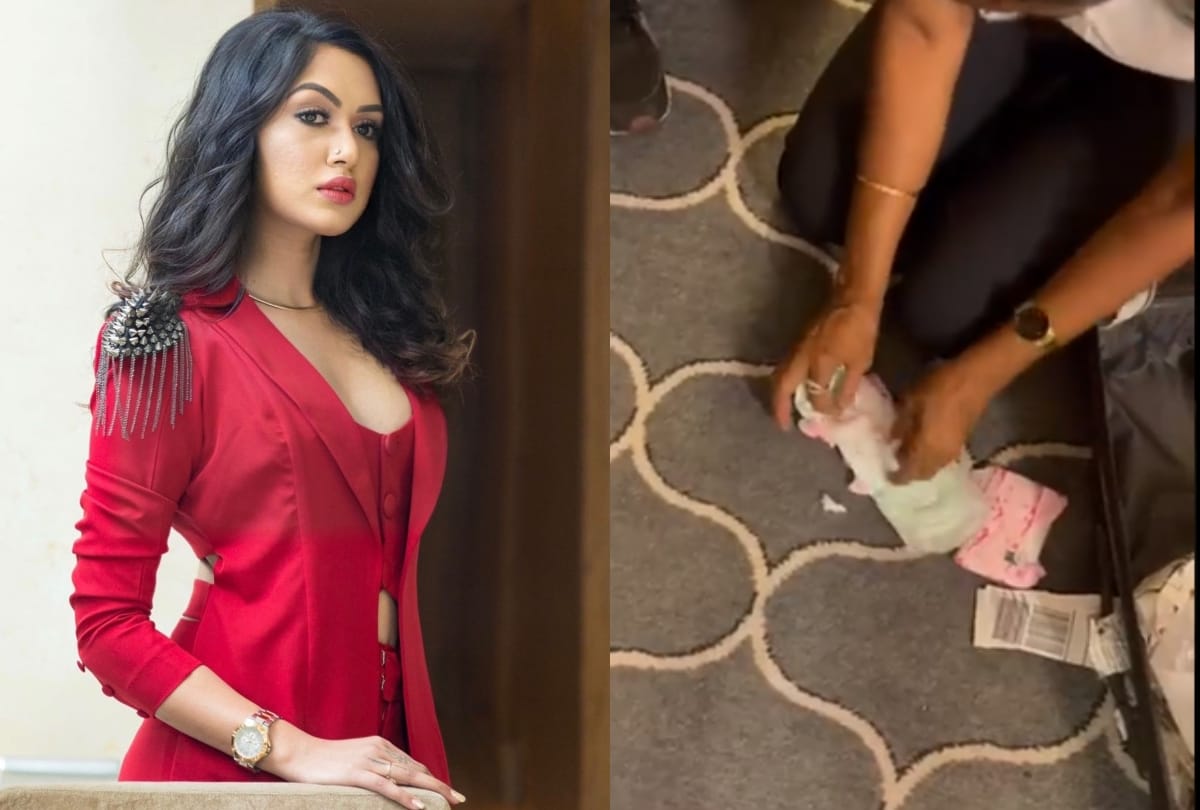 Video of Munmun Dhamecha hiding drugs in sanitary pads surfaced