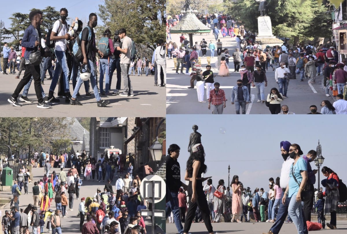 less tourists reached himachal than expected this weekend, 60 to 70 percent limited occupancy