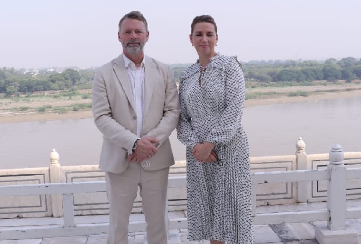 Denmark Prime Minister Mette Frederiksen visits Agra Fort