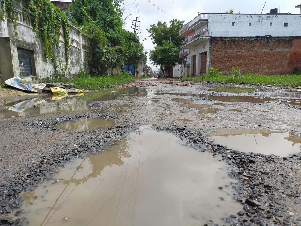 Potholes free road campaign, work stopped as soon as it started