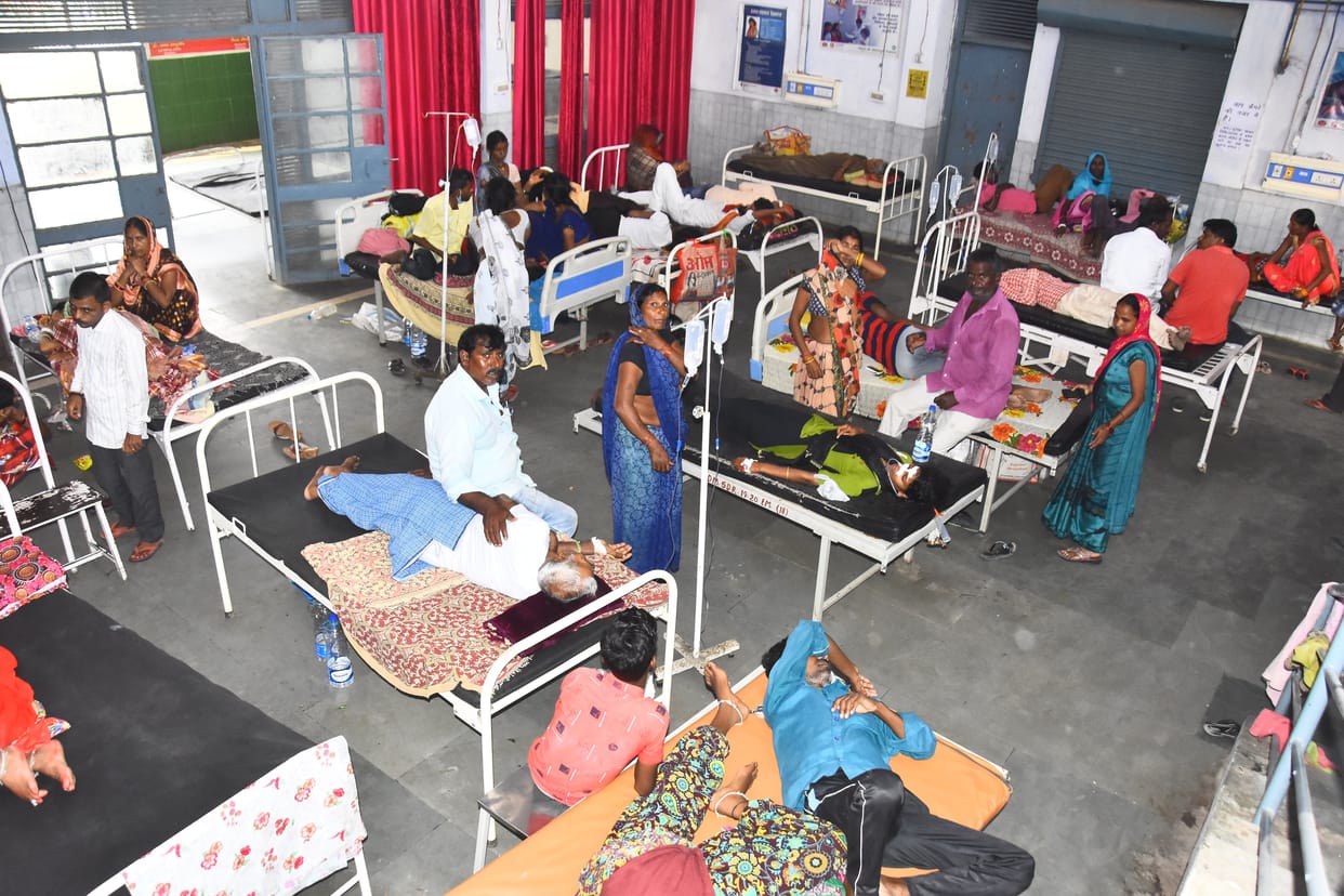 Fever, diarrhea patients increased, beds in district hospital were full