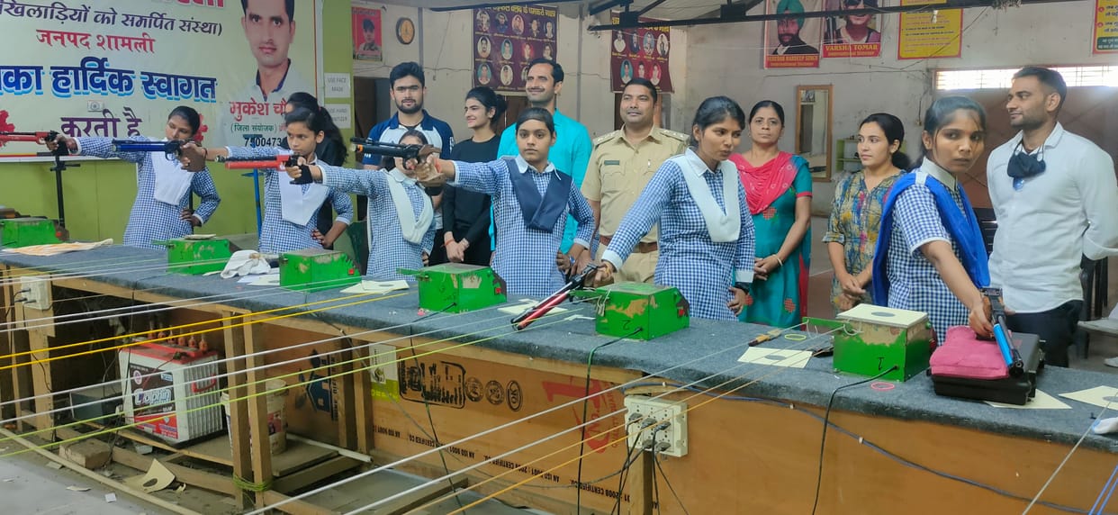 Shooting training given to girl students