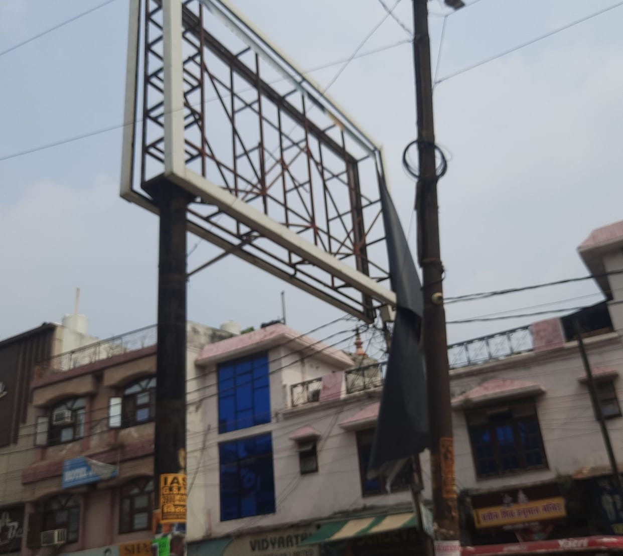 Torn hoardings making smart city ugly