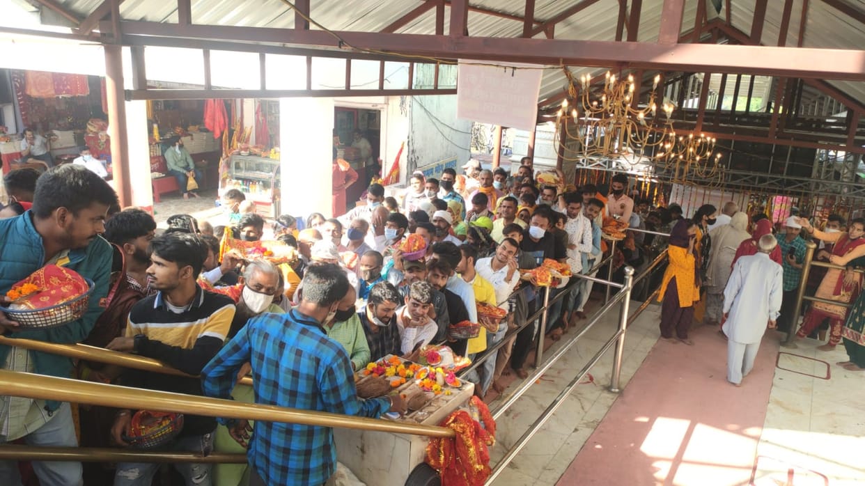 After Corona, for the first time in the Shaktipeeths, there was an influx of faith