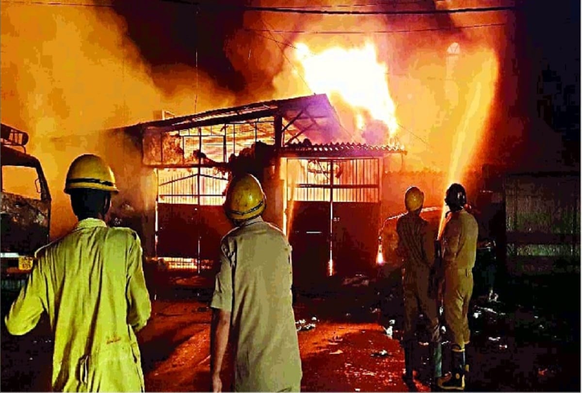 Okhla garment factory fire news man accused of litting fire from liquor bottle
