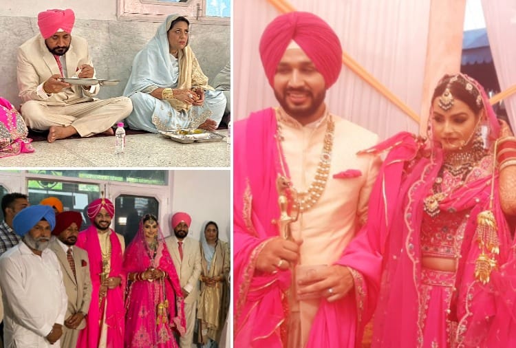 Punjab CM Charanjit Channi son gets married in Mohali