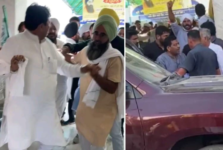 BJP candidate Gobind Kanda faced protests from farmers