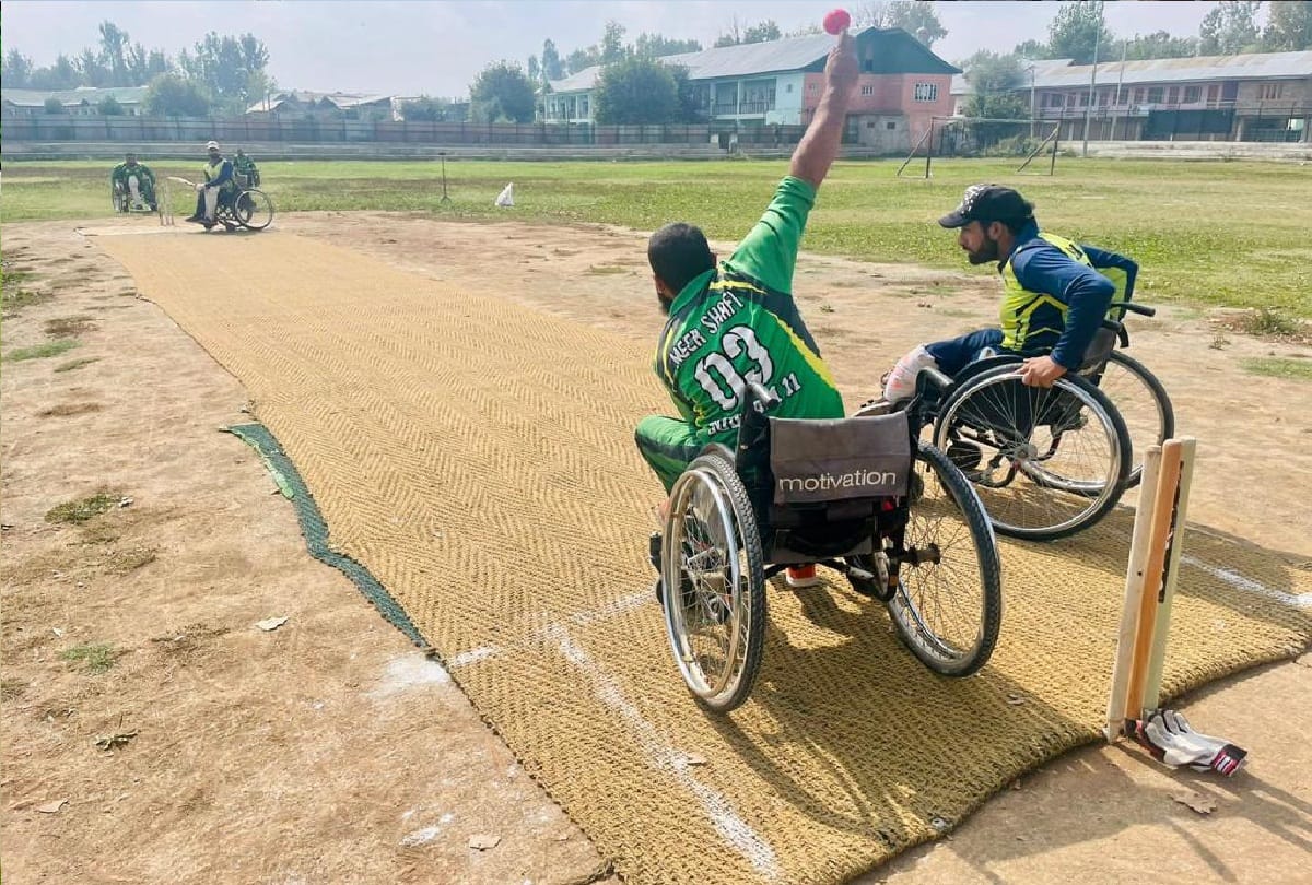 Dodrahama Army Camp organized wheelchair cricket tournament in Ganderbal Kashmir