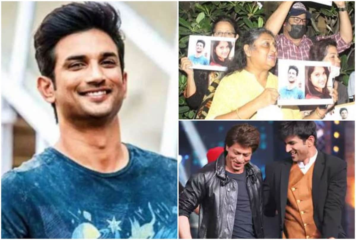 sushant singh rajput fans gather outside mannat to support shahrukh khan in aryan case on behalf of late actor