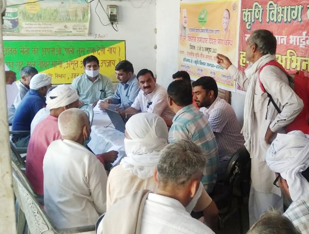 Farmers gathered to correct the error