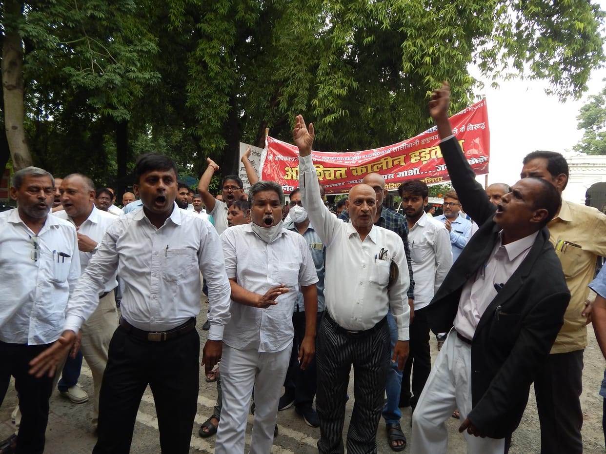 dvocates protested demanding transfer of SDM