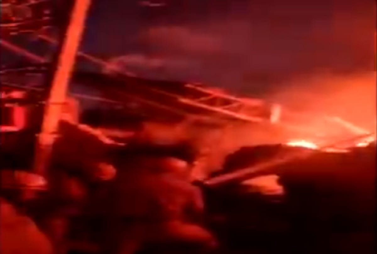 Godown in Harsh Vihar catches fire later controlled by fire tenders