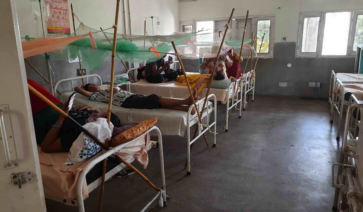 The Health Department has made a separate 8 bed dengue ward in the district hospital