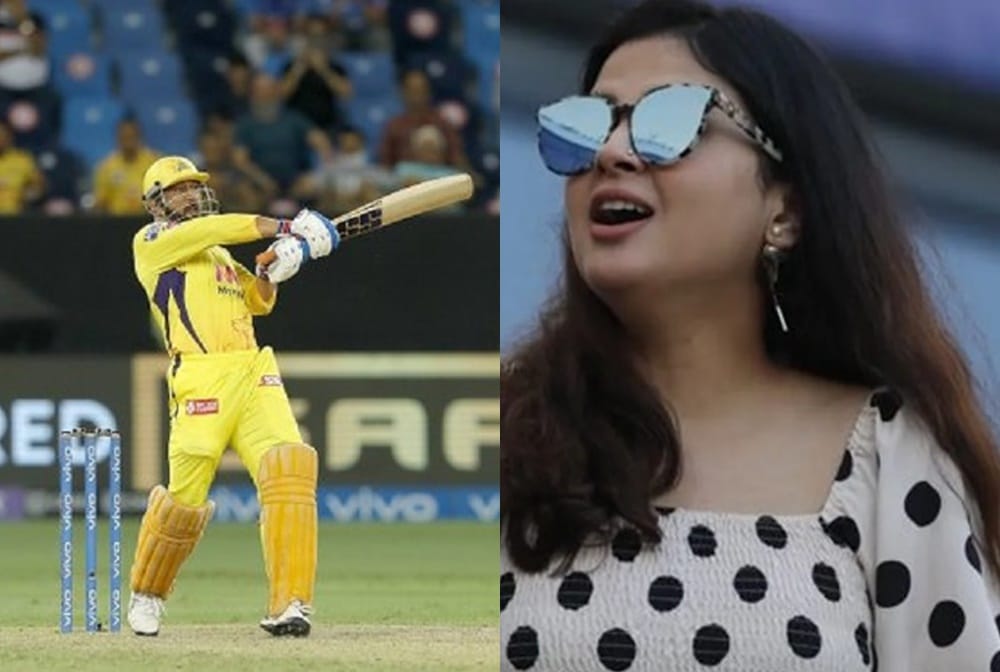 DC vs CSK, IPL 2021 qualifier 1, chennai super kings vs delhi capitals match pics dhoni sakshi and Ziva 