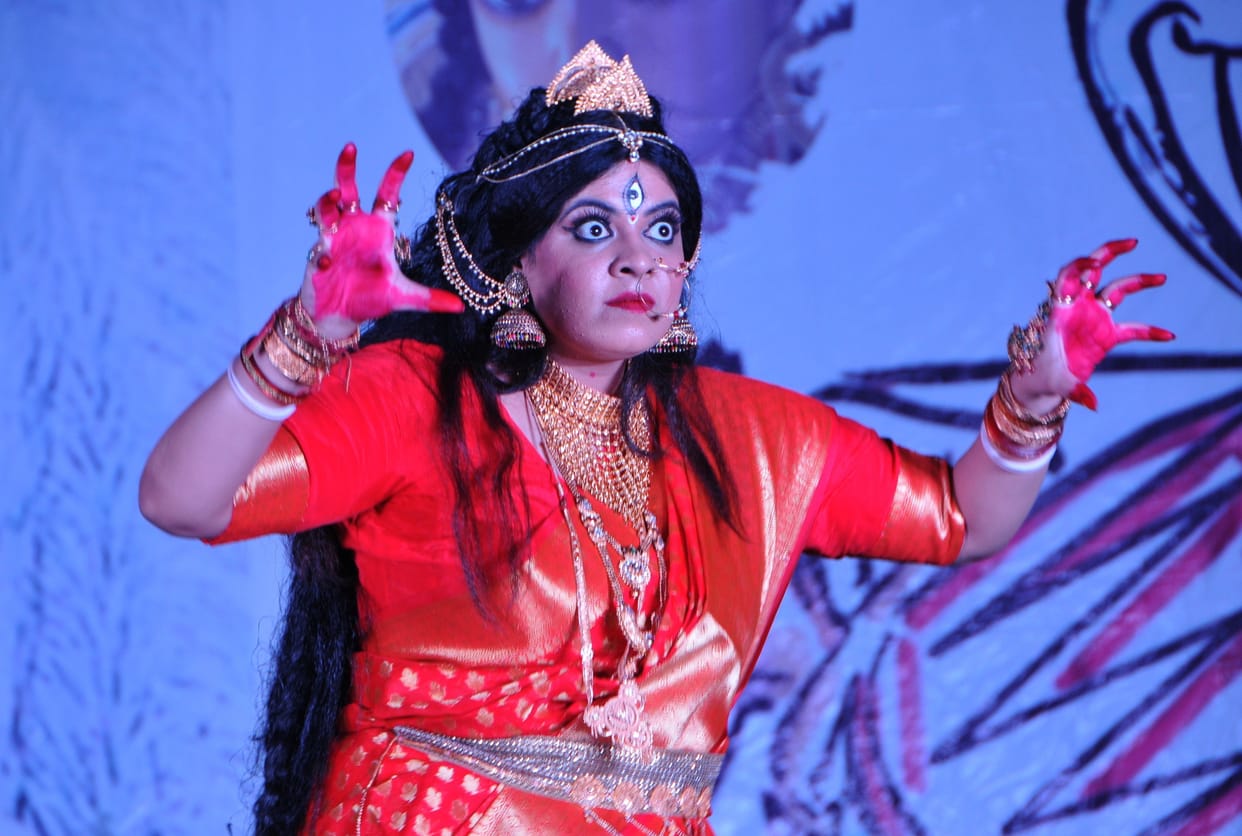 Shakti Roopa Sanatani in Bang Bhavan showed the fierce form of mother