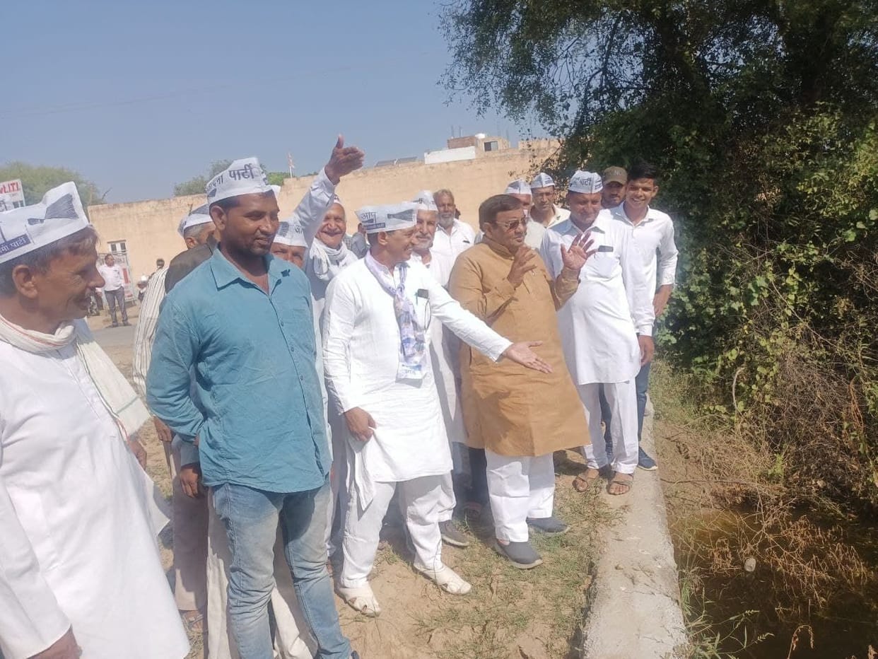 AAP Rajya Sabha member noticed waterlogging in Julana area
