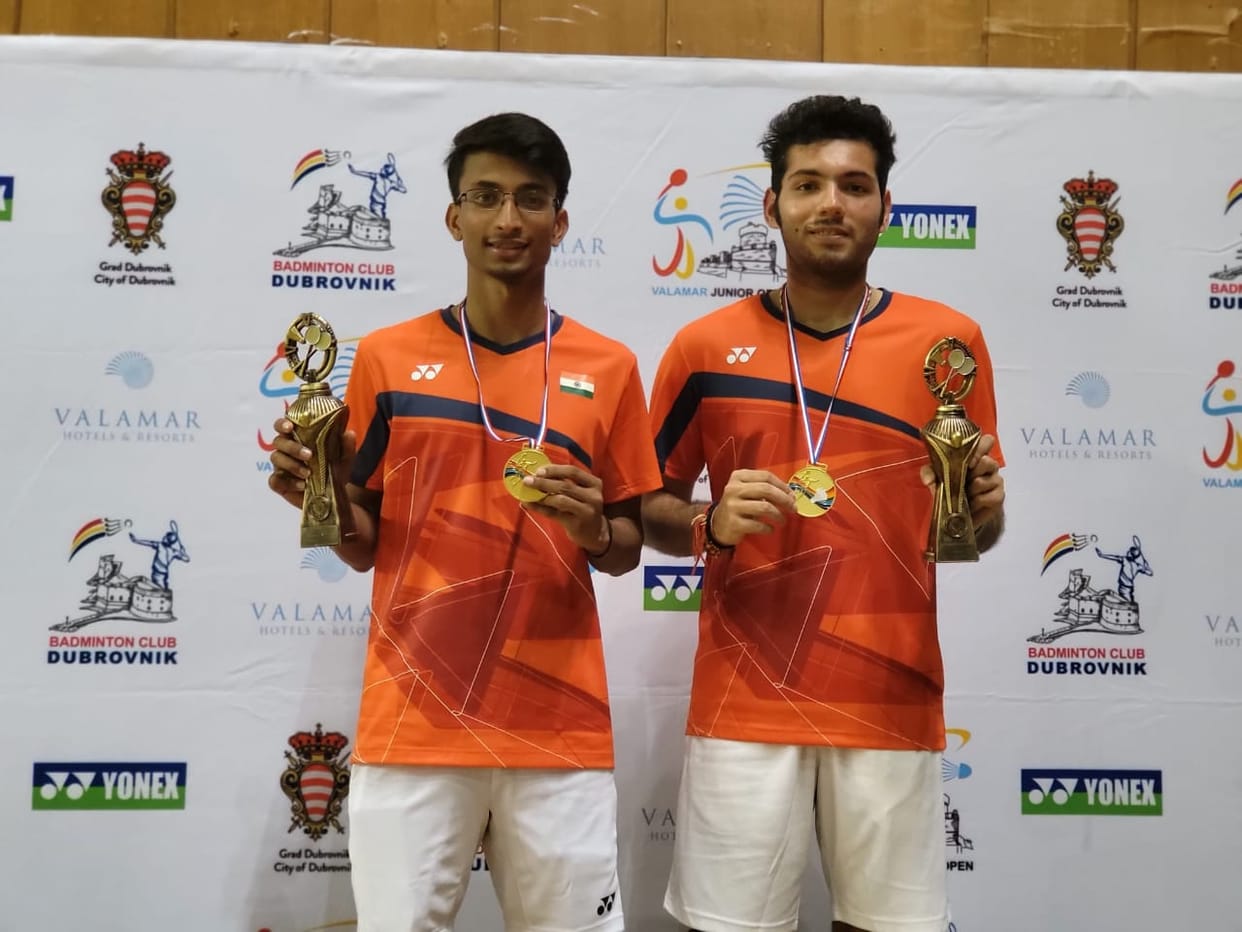 Ayush won the title battle in badminton