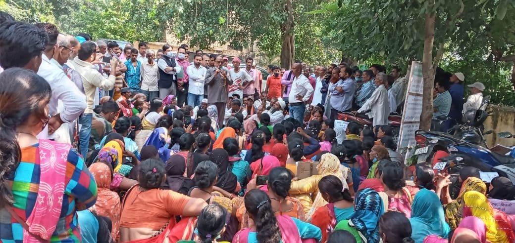 Protest in Ramnagar for Rural Development