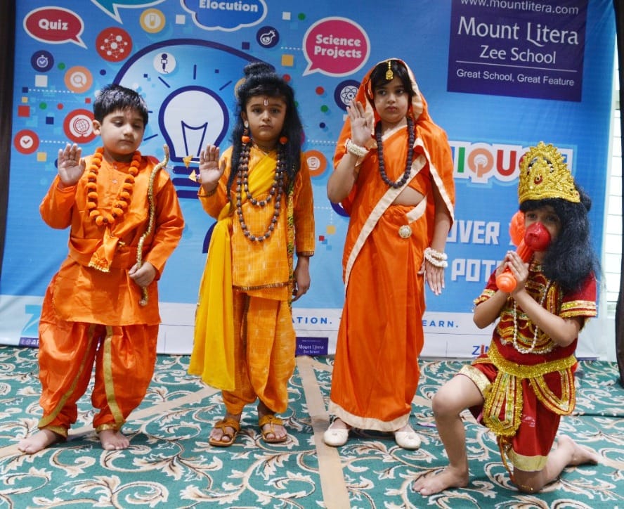 Children staged Sita Swayamvar and Lanka Dahan