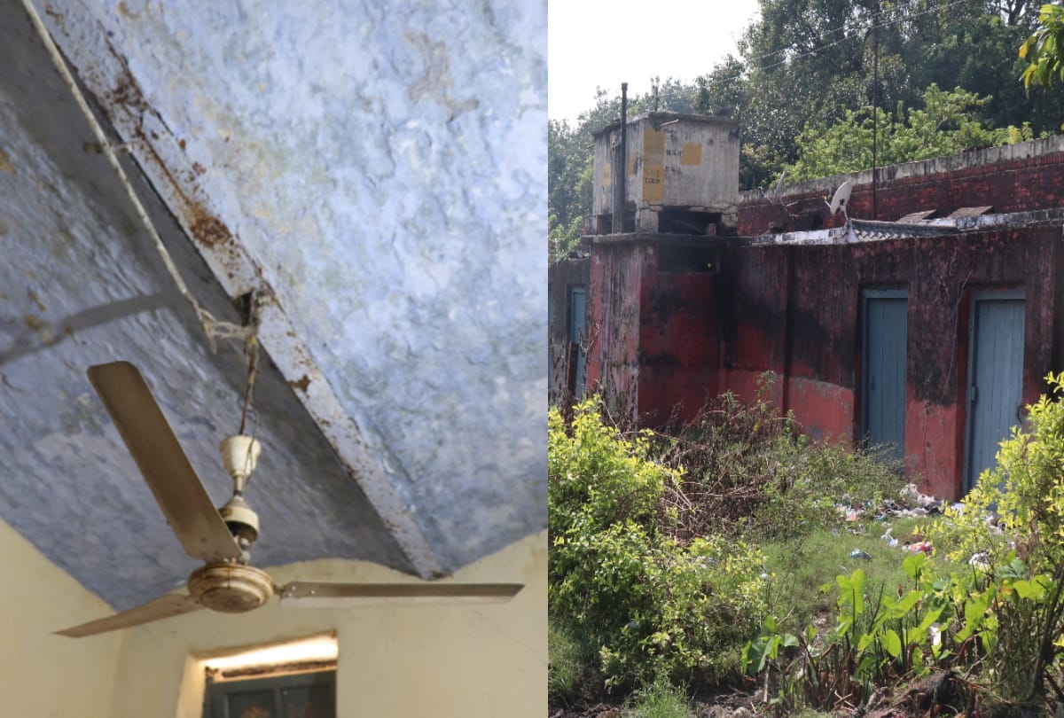 Neighbors scared after roof of railway worker house collapsed