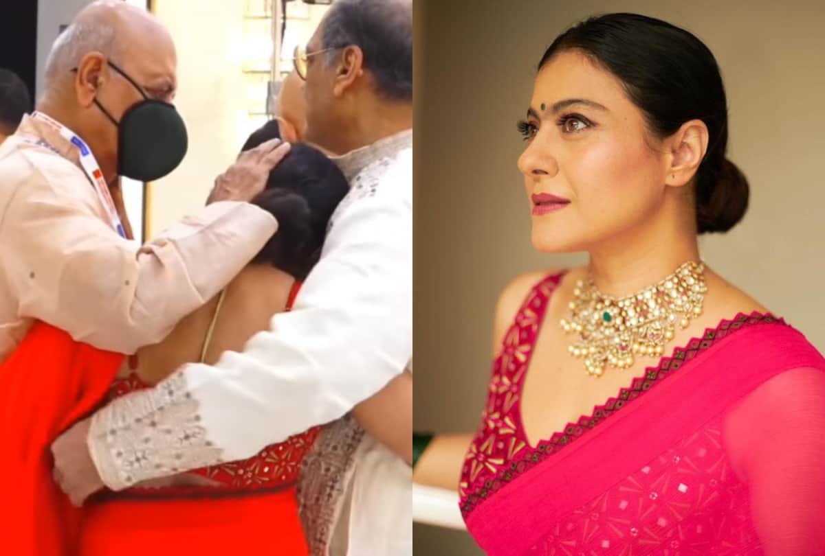 Kajol gets emotional after seeing her uncle in Durga Maa pandal watch video