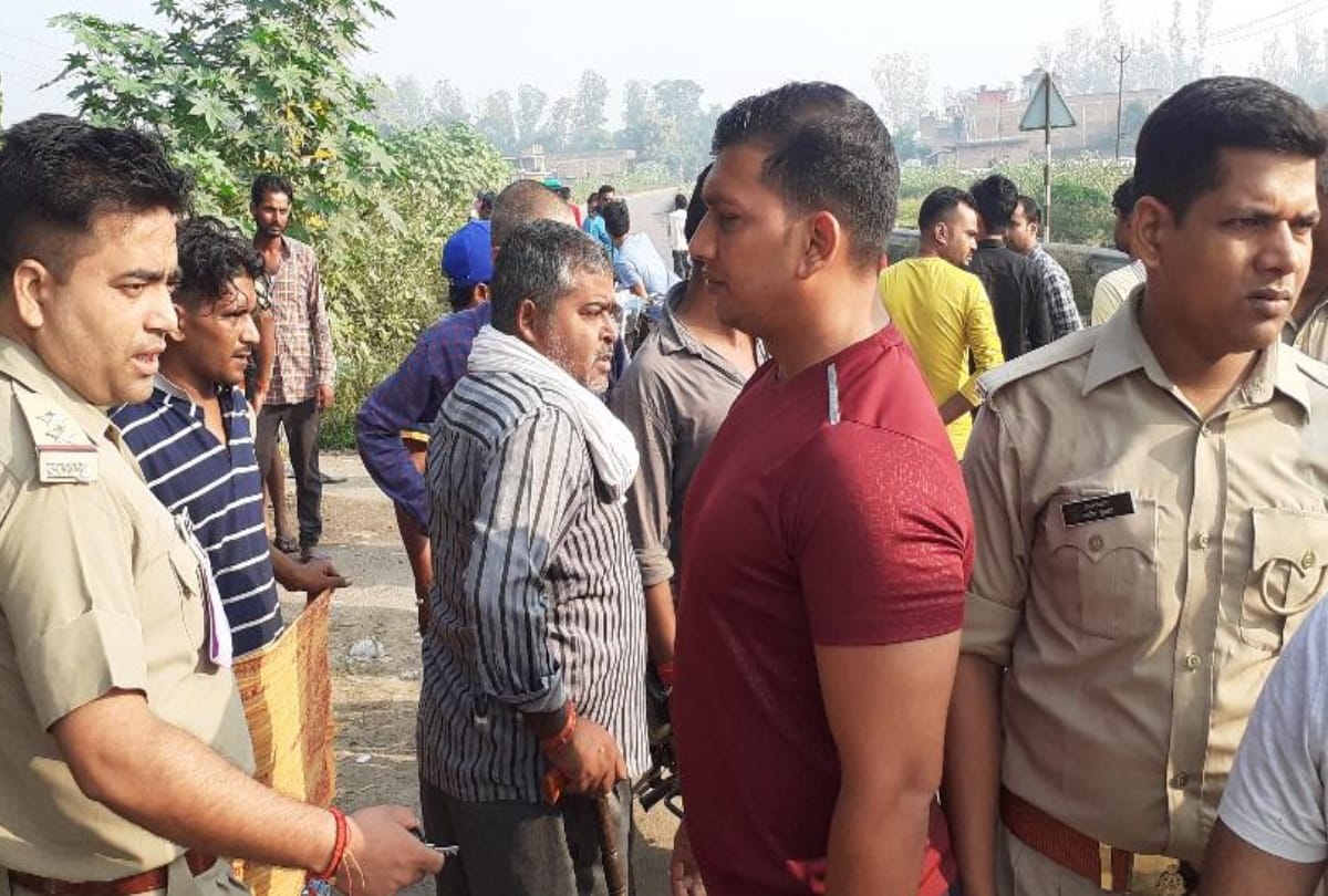 dead body found in water near gas godown in maharajganj