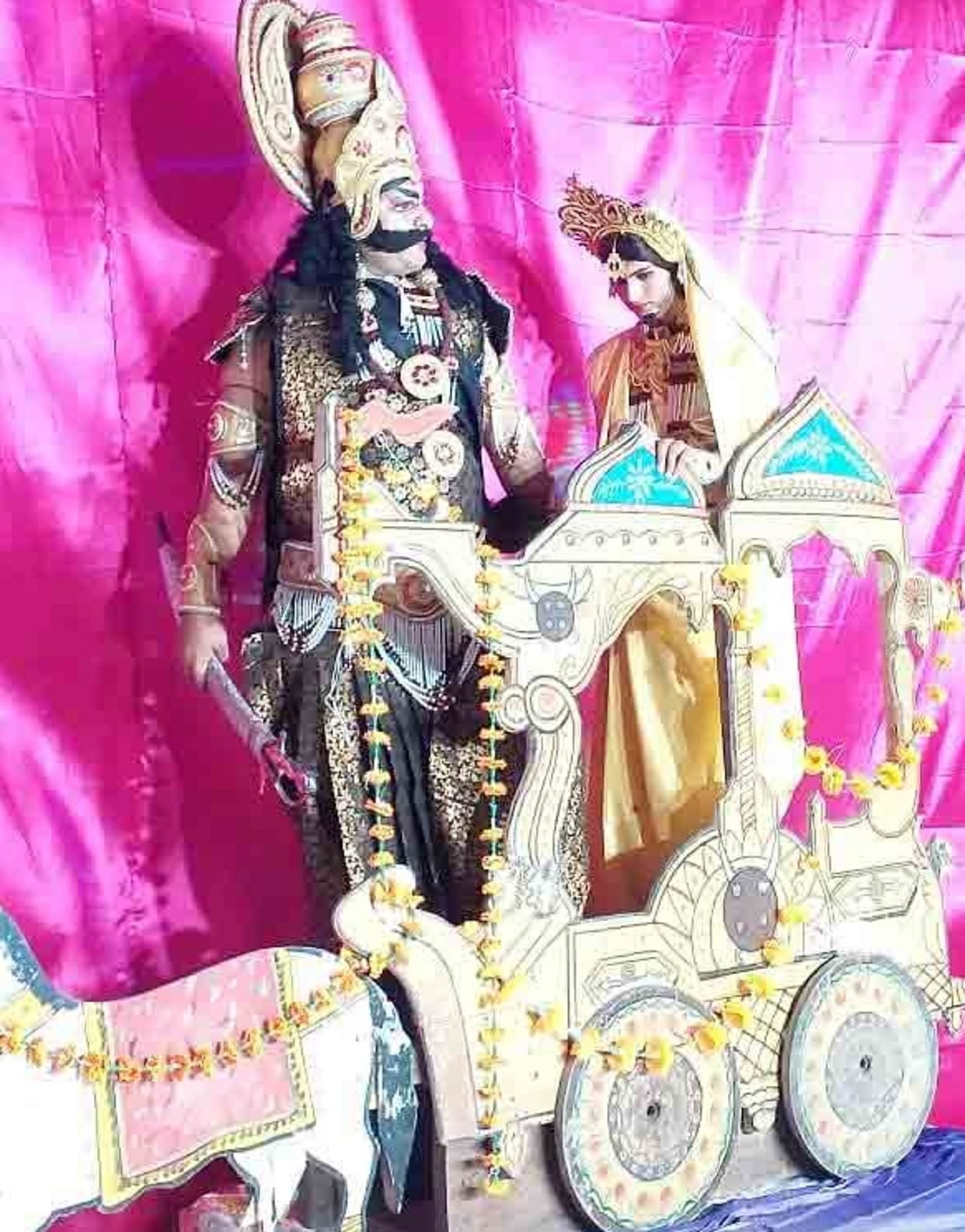 Shri Ram asking the birds, did you see Sita?