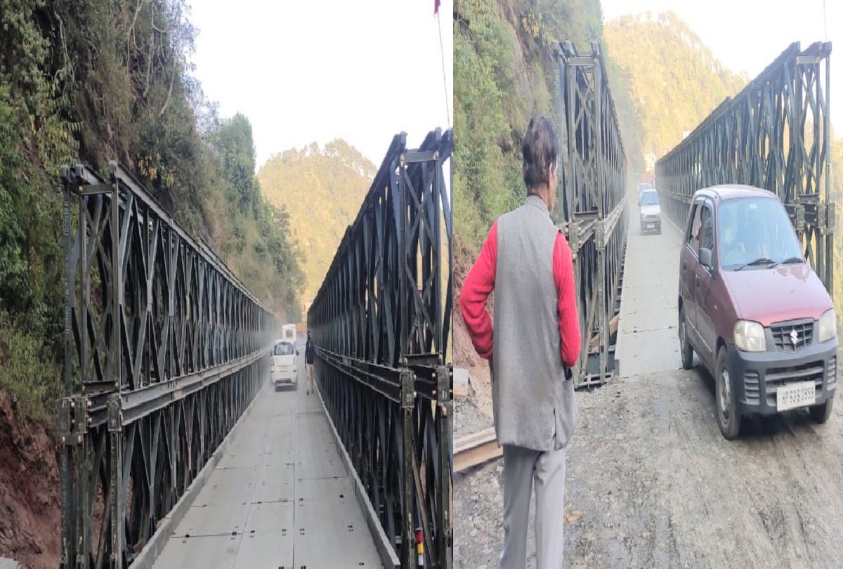 Highway connecting eight districts in Shimla's Ghandal restored after 29 days, vehicles run from Bailey Bridge