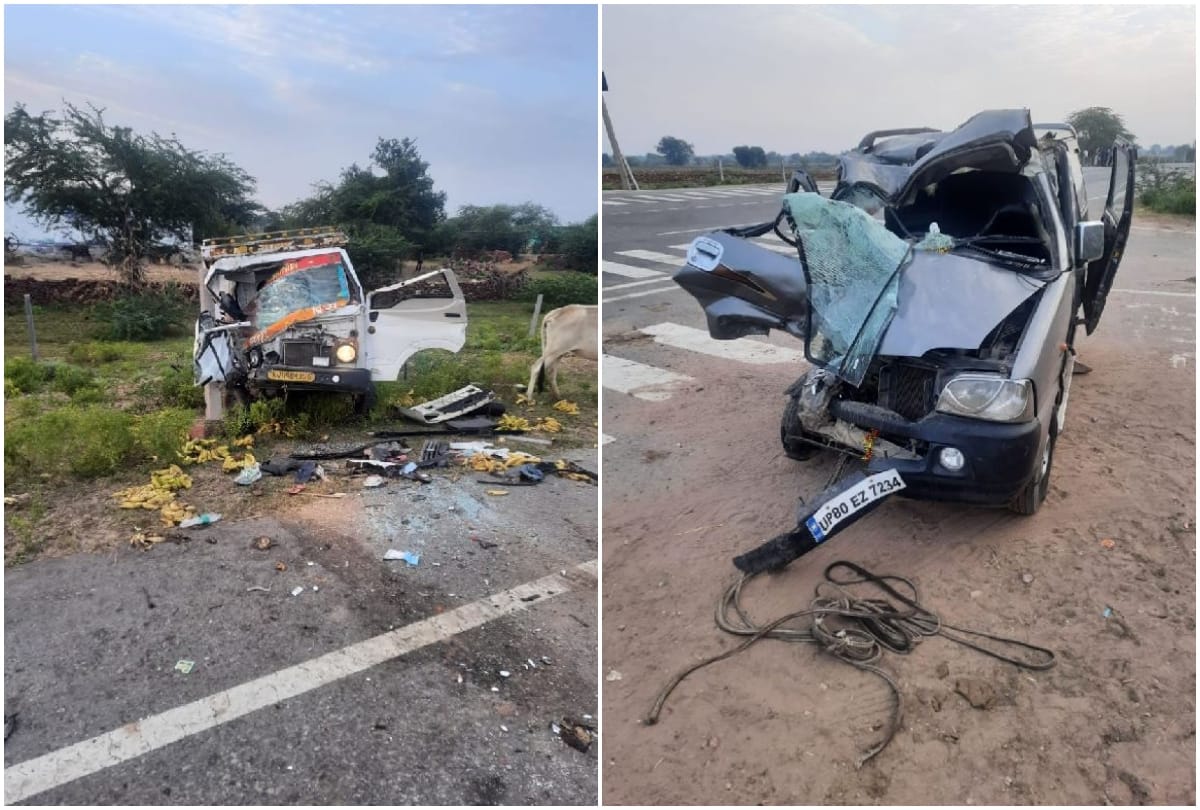 three devotees died in road accident who returning agra from Kailadevi in Dholpur
