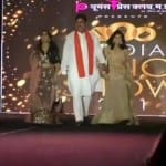 कृषि मंत्री कमल पटेल ने रैंप पर कैटवॉक किया।