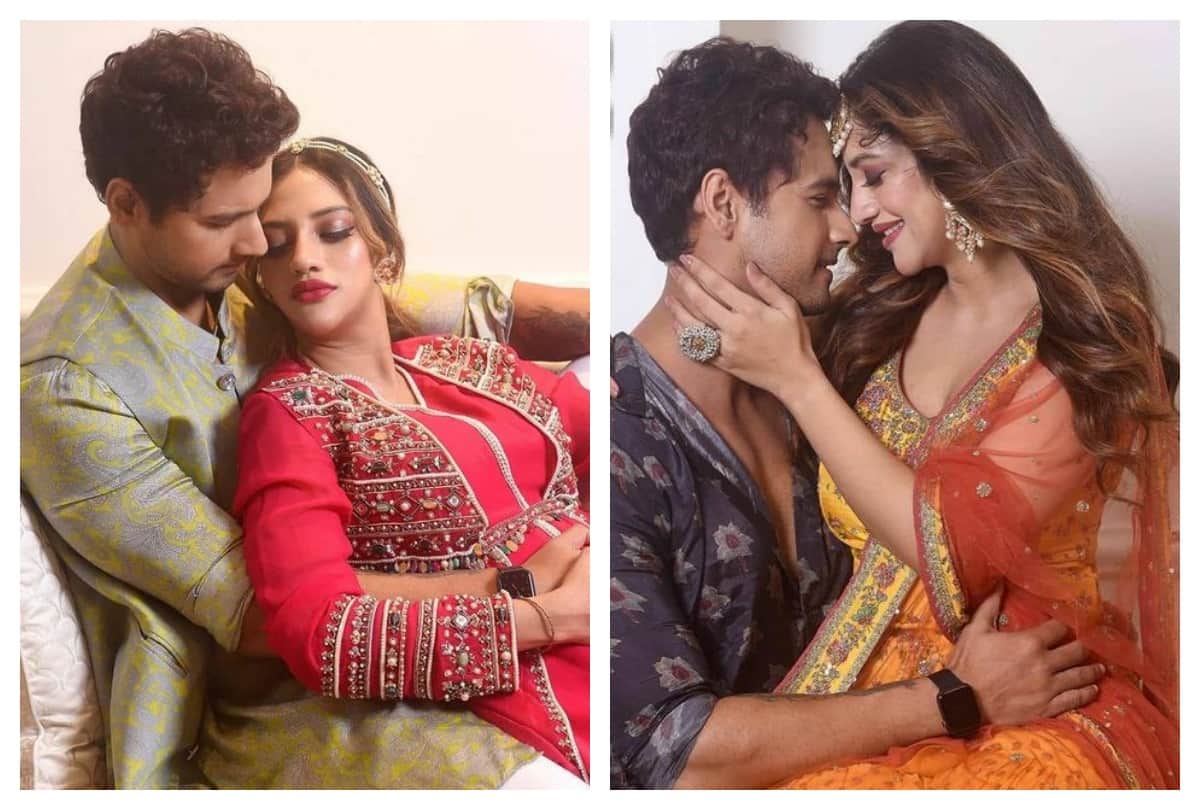 Nusrat Jahan And Yash Dasgupta romantic Photoshoot after marriage rumours