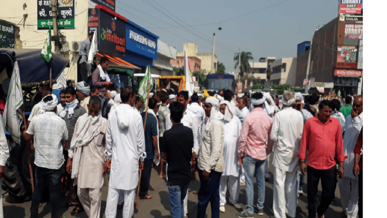 Farmers reached in Gohana to protest against CM Manohar Lals visit