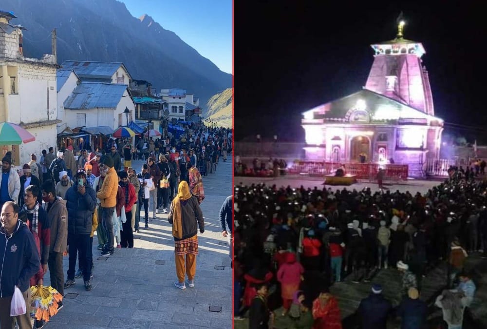 Chardham Yatra 2021: Thousands of devotees arrived for evening aarti in Kedarnath photos