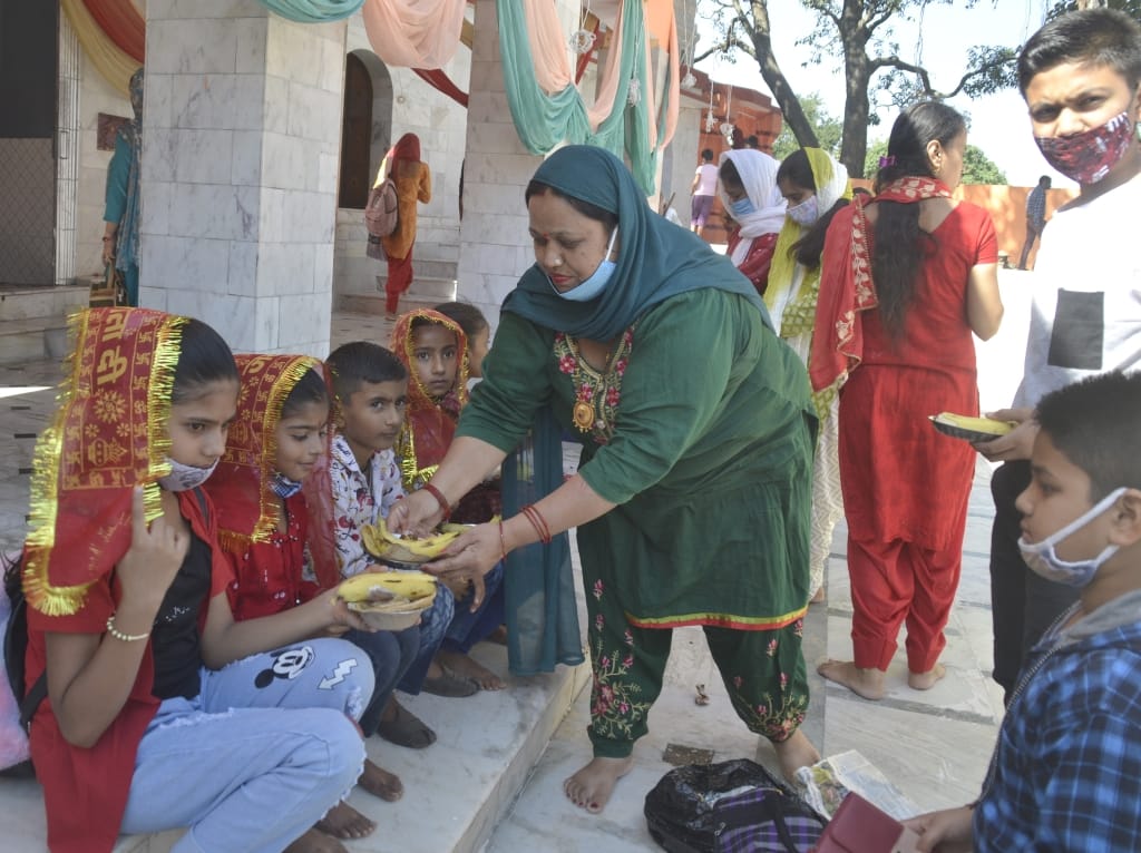 durga astmi celebrated in sirmaur- people organised kanjika poojan